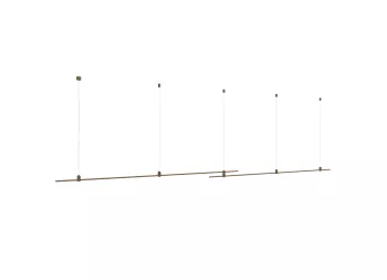 Donolux Magnet Modular System «CODE 1.2», L2000х2хH95-3000 мм (высота регулируется), DC24V, подвесное основание для модульных светильников, темная бронза, блок питания в комплект не входит