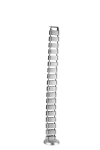 Кабель-канал вертикальный гибкий SquareDesign, пластик, серебро, длина 0.792м, Donel