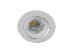 Donolux LED Basis cветильник, встраиваемый,12Вт,3000К, 928Лм, 38〫,D100H87mm, IP45, корпус белый+исто