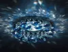 Точечный светильник Crystal Sky Donolux хром cristal/med sapph