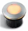 Sarlam светильник встраиваемый светодиодный Kalank Mini LED диам. 58 мм, сплав Zamak серый, поликарбонатный рассеиватель, 7LED янтарный 0,7W, прямой/непрямой свет