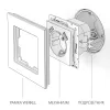 Werkel белый Розетка 220v с заземлением и с зарядкой USB type A+A. W1171501 (фото 3)