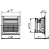 SE Universal Enclosures ВЕНТ-ТОР 70M3/Ч 230В ЦВЕТ RAL7035 (фото 3)