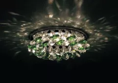 Точечный светильник Crystal Sky Donolux хром crystal/emerald