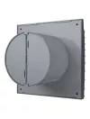 Вентилятор осевой вытяжной с обратным клапаном D 100, декоративный  SILENT 4C dark gray metal DICITI
