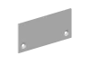 Боковая заглушка для профиля L18513 Цвет:Анодированное серебо