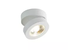 Donolux LED Sun св-к накладной поворотный, 12Вт, D100хH53мм, 839Лм, 120°, 3000К, IP20, Ra >90 белый