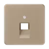 Крышка для ординарной телефонной и компютерной розетки  UAE; золотая бронза CD569-1UAGB Jung