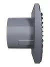 Вентилятор осевой вытяжной с обратным клапаном D 100, декоративный  SILENT 4C dark gray metal DICITI