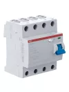 Устройство защитного отключения (УЗО) ABB F200, 4 полюса, 40A, 30 mA, тип AC, электро-механическое, ширина 4 DIN-модуля