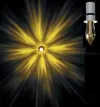 Swarovski Фитинг 25 мм light topaz золото для Crystal Star LED