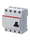 Устройство защитного отключения (УЗО) ABB FH200, 4 полюса, 25A, 30 mA, тип AC, электро-механическое, ширина 4 DIN-модуля