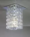 La Lampada светильник встраиваемый, кристаллы Schooler, 10х10см, Н12см, 1x60W E14, арматура в отделке хром