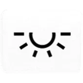 Окошко с символом для KO-клавиш; символ освещение , белое 33LWW Jung