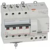 Автоматический выключатель дифференциального тока (АВДТ) Legrand DX3, 50A, 30mA, тип AC, кривая отключения C, 4 полюса, 6kA, электро-механического типа, ширина 7 модулей DIN
