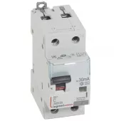 Автоматический выключатель дифференциального тока (АВДТ) Legrand DX3, 16A, 30mA, тип A, кривая отключения C, 2 полюса, 6kA, электро-механического типа, ширина 2 модуля DIN