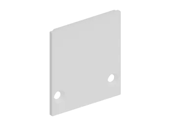 Боковая  глухая заглушка для профиля DN18506 Цвет:Белый матовый,RAL9003,Серия:DN8ALE
