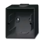Abb BJE Коробка для открытого монтажа, 1-постовая, серия future, цвет чёрный бархат