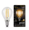 Лампа Gauss Black Filament Шар 7W 550lm 2700К Е14 LED 220V (фото 3)