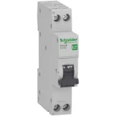 Автоматический выключатель дифференциального тока (АВДТ) Schneider Electric Easy9, 16A, 30mA, тип A, кривая отключения C, 2 полюса, 4,5kA, электронного типа, ширина 1 модуль DIN