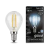 Лампа Gauss Black Filament Шар 7W 580lm 4100К Е14 LED 220V (фото 2)