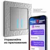 Werkel серебряный Сенсорный выключатель 2-х клав. с подсветкой Умный дом Wi-Fi. W4520606 (фото 22)