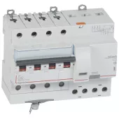 Автоматический выключатель дифференциального тока (АВДТ) Legrand DX3, 40A, 300mA, тип AC, кривая отключения C, 4 полюса, 6kA, электро-механического типа, ширина 7 модулей DIN
