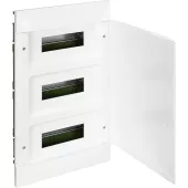 Пластиковый щиток на 36 модулей (3х12) Legrand Practibox S для встраиваемого монтажа в полые стены, цвет двери белый