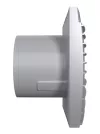 Вентилятор осевой вытяжной с обратным клапаном D 100, декоративный  SILENT 4C gray metal DICITI