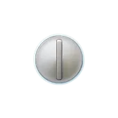 Celianе Лицевая панель 1-клавишного тонкого выключателя с кольцевой подсветкой, титан