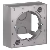 Коробка для накладного монтажа (комбинируемая) Schneider Electric Atlas Design, алюминий