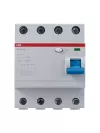 Устройство защитного отключения (УЗО) ABB F200, 4 полюса, 40A, 30 mA, тип AC, электро-механическое, ширина 4 DIN-модуля