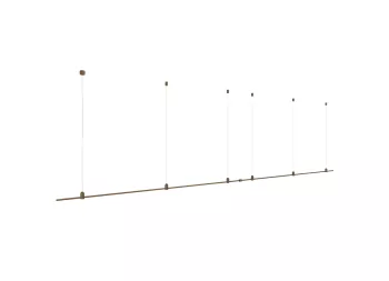 Donolux Magnet Modular System «CODE 1.2», L4000хH95-3000 мм (высота регулируется), DC24V, подвесное основание для модульных светильников, темная бронза, блок питания в комплект не входит