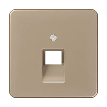 Крышка для ординарной телефонной и компютерной розетки  UAE; золотая бронза CD569-1UAGB Jung