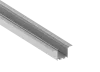 Встраиваемый алюминиевый профиль под шпаклевку 39,8х74,8х2000 мм. Цвет: Серебо