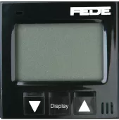 FEDE Термостат для теплых полов, цифровой, 16A, с LED дисплеем,  с датчиком 2.5 м, цвет черный