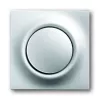 Кнопка звонка одноклавишная (1н.о.) ABB Impuls с красной подсветкой, на винтах, серебристо-алюминиевый