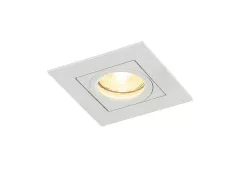 Donolux LED Skelin св-к встраиваемый поворотный, GU10, D92х92хH28мм, IP20, белый RAL9003, без лампы