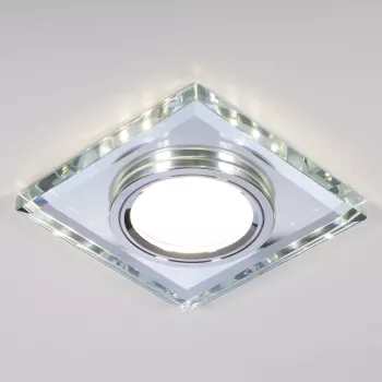 Elstandard Встраиваемый точечный светильник со светодиодной подсветкой 2229 MR16 SL зеркальный/сереб