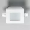 Carlo Panzeri светильник встраиваемый Invisibli, со стеклом,11,5х11,5см, выс 6см, 1xGU 5,3 max 50W, гипс