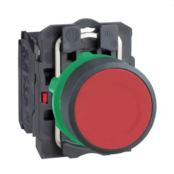 Кнопка с пружинным возвратом красная 1НЗ, серия XB5