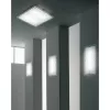 Quadra PL 60X27 светильник потолочный, проз-белое стекло, белое, 2*36W 2G12, Vistosi