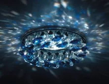 Точечный светильник Crystal Sky Donolux хром cristal/med sapph