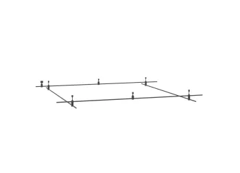 Donolux Magnet Modular System «CODE 1.2», L2000хL2000хH135 мм, DC24V, основание для модульных светильников, черный, блок питания в комплект не входит