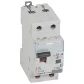 Автоматический выключатель дифференциального тока (АВДТ) Legrand DX3, 3A, 30mA, тип AC, кривая отключения C, 2 полюса, 6kA, электро-механического типа, ширина 2 модуля DIN