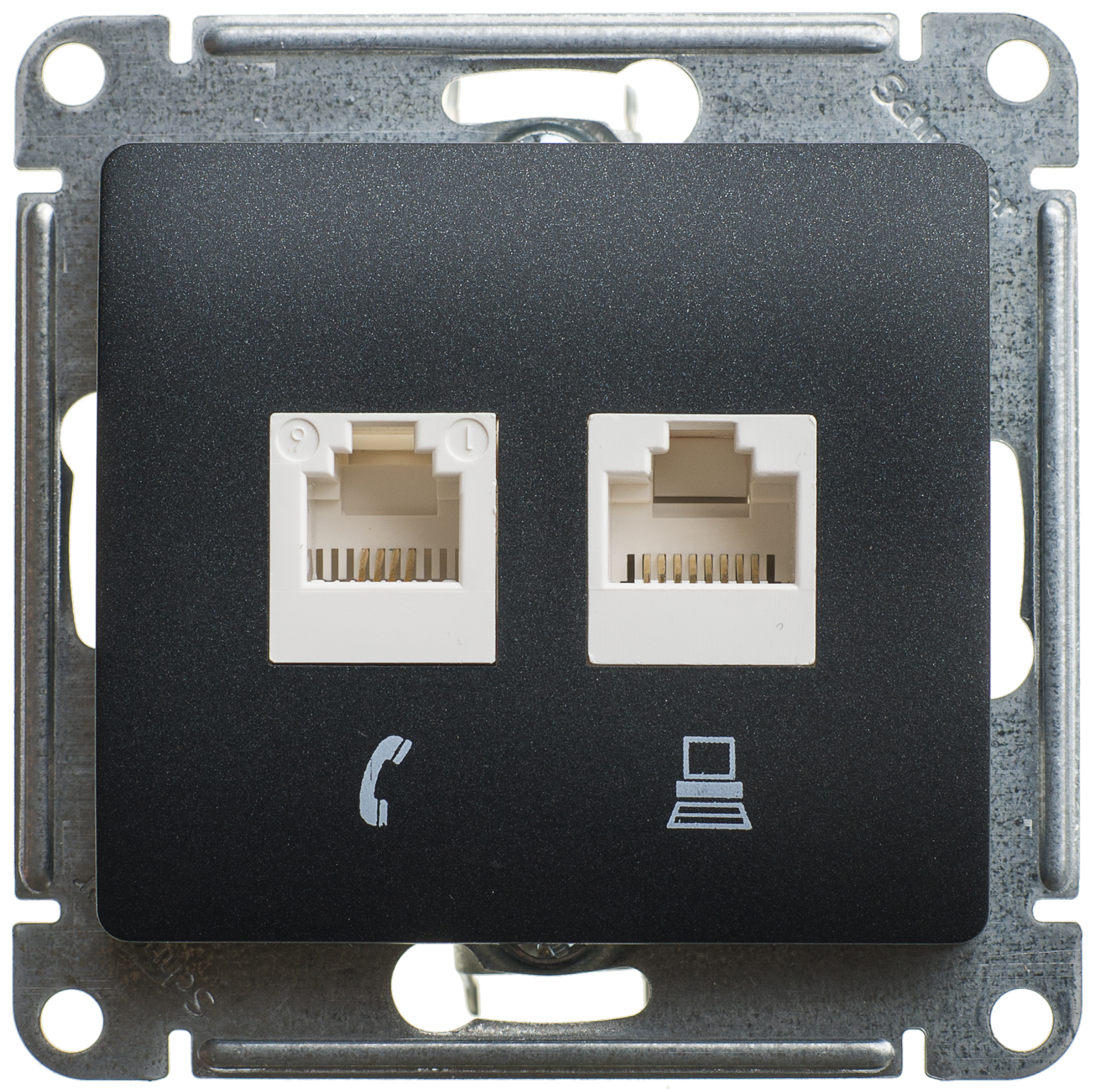 Розетка 2 rj45 кат 5e